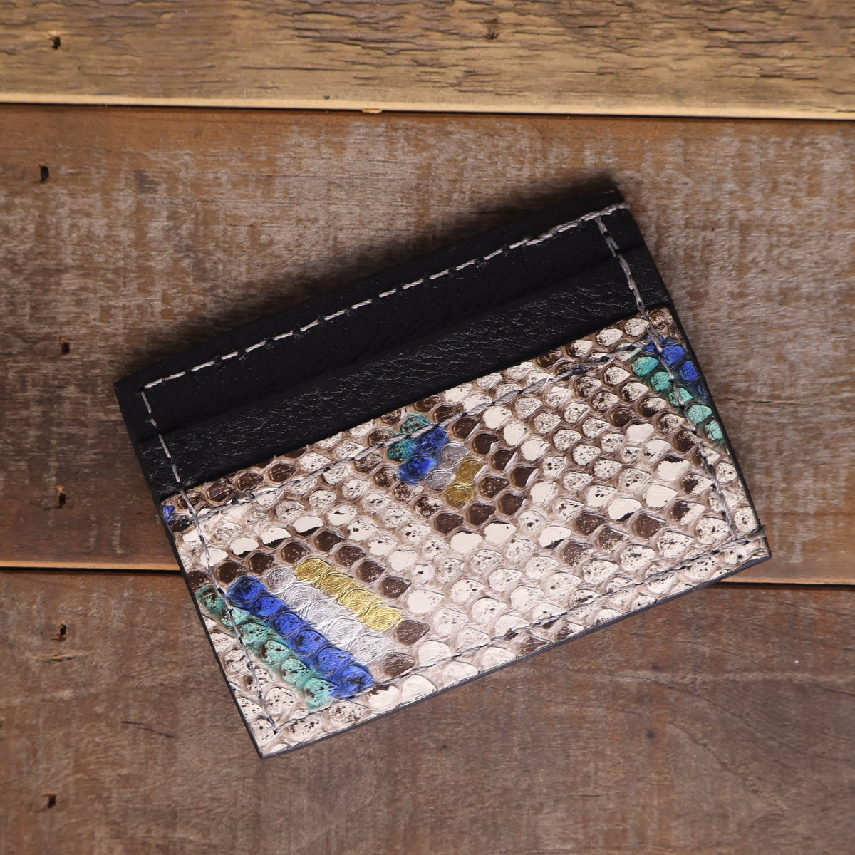 Python Peacock Money Clip Wallet