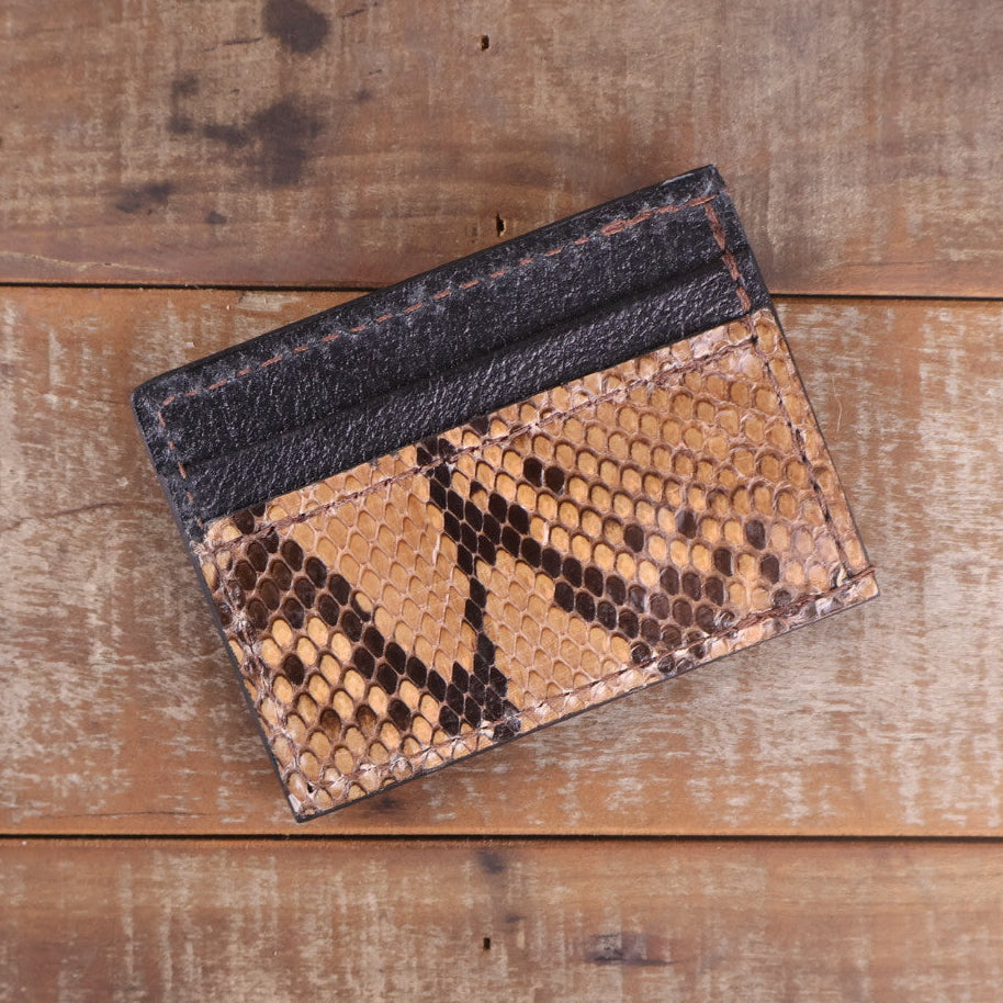 Python Caramel Money Clip Wallet
