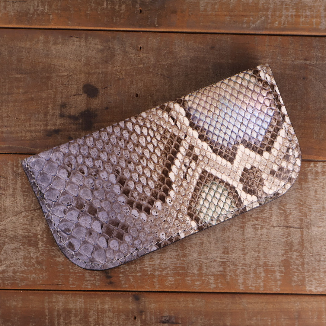 Python Hand Painted Opal Glasses Case