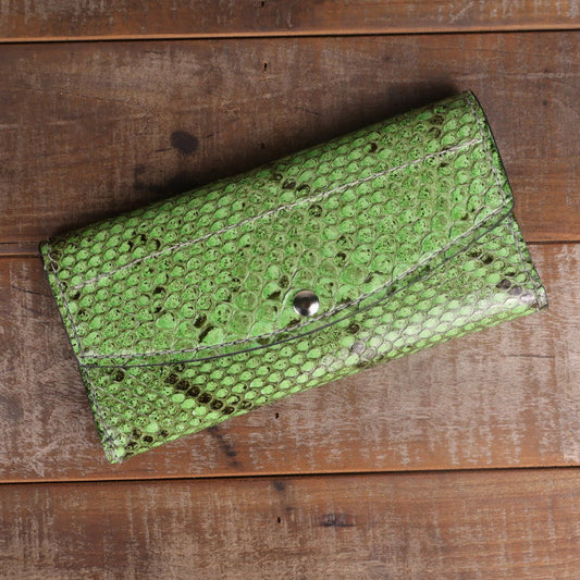 Python Lime Green Women's Clutch
