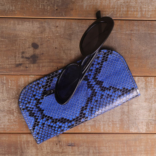 Python Blue Glasses Case