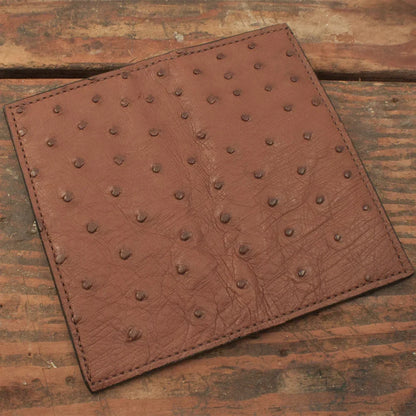 Ostrich Brown Rodeo Wallet