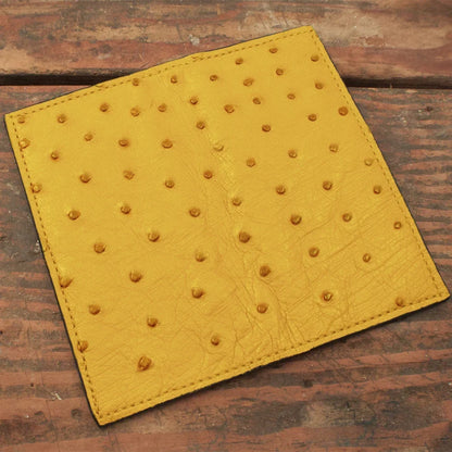 Ostrich Yellow Rodeo Wallet