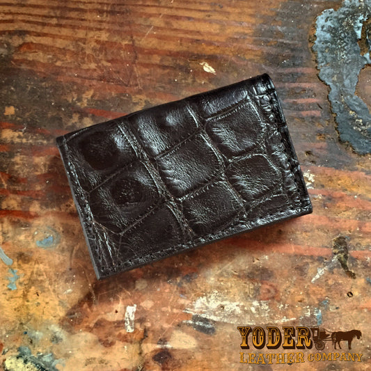 Alligator Black Card Case