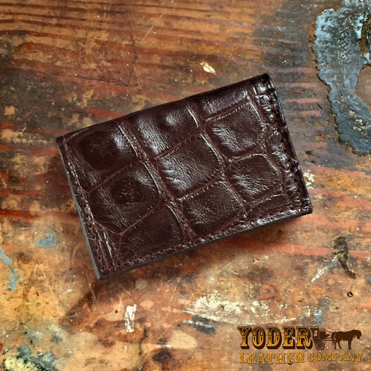 Alligator Brown Card Case