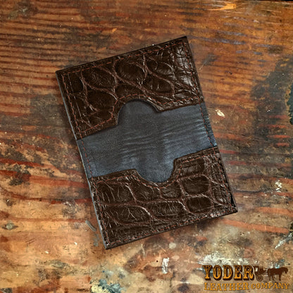 Alligator Brown Card Case