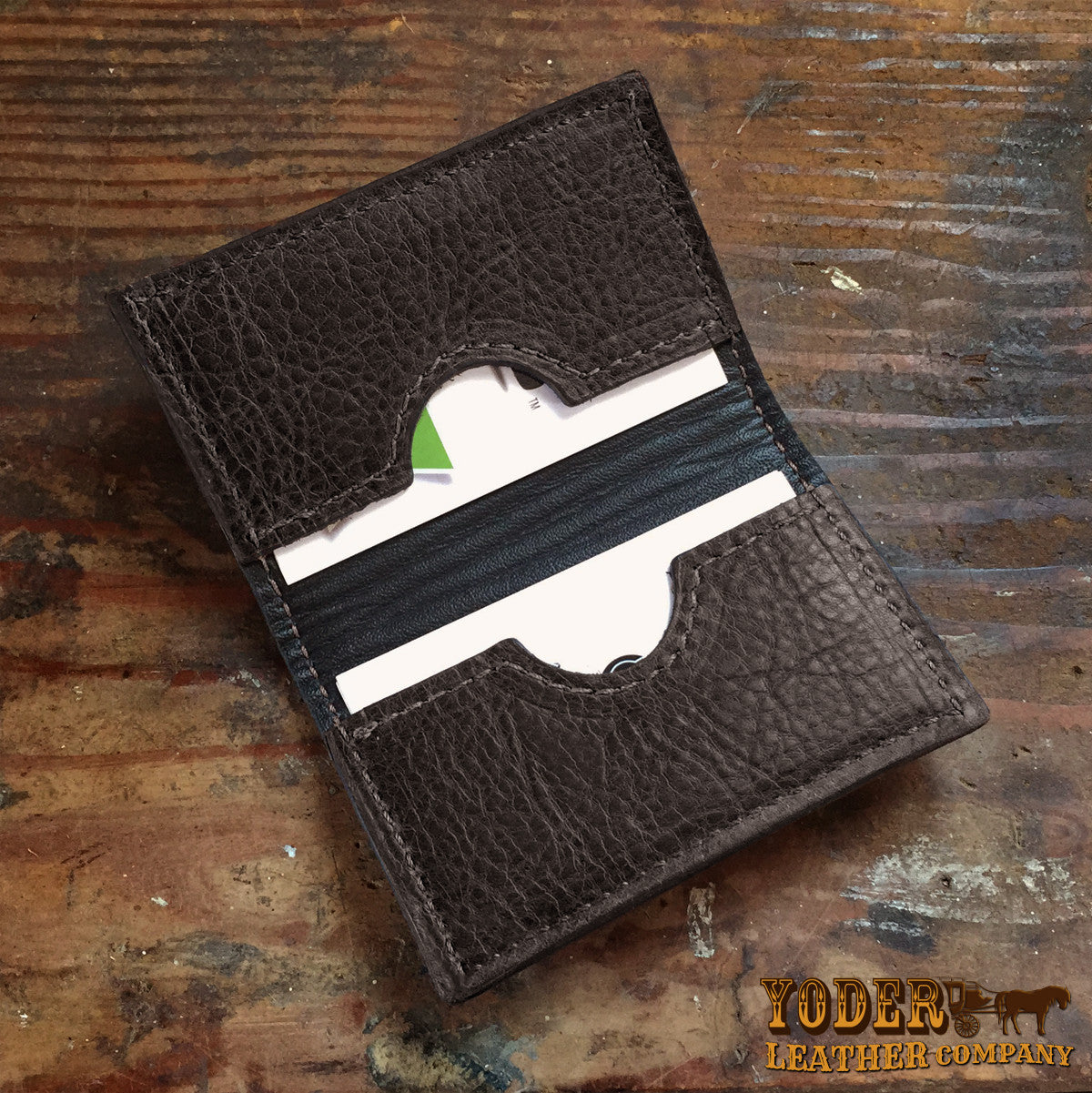 Bison Black Card Case