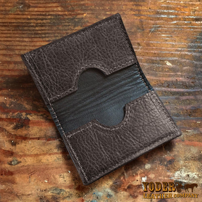 Bison Black Card Case