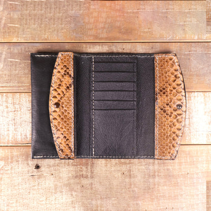 Women's Python Caramel Clutch
