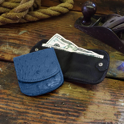Ostrich Blue Cab Wallet