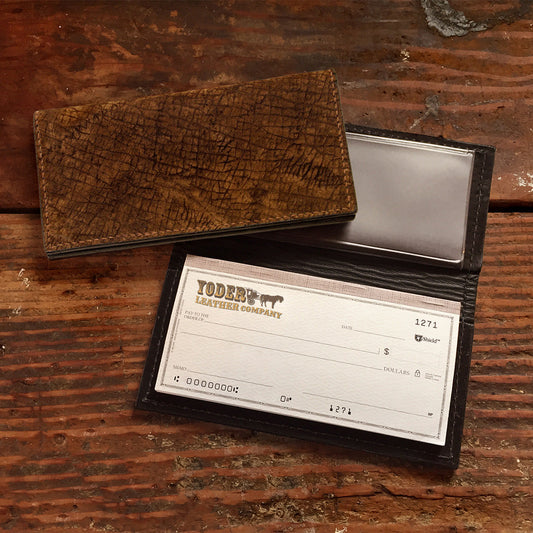 Hippo Brown Checkbook