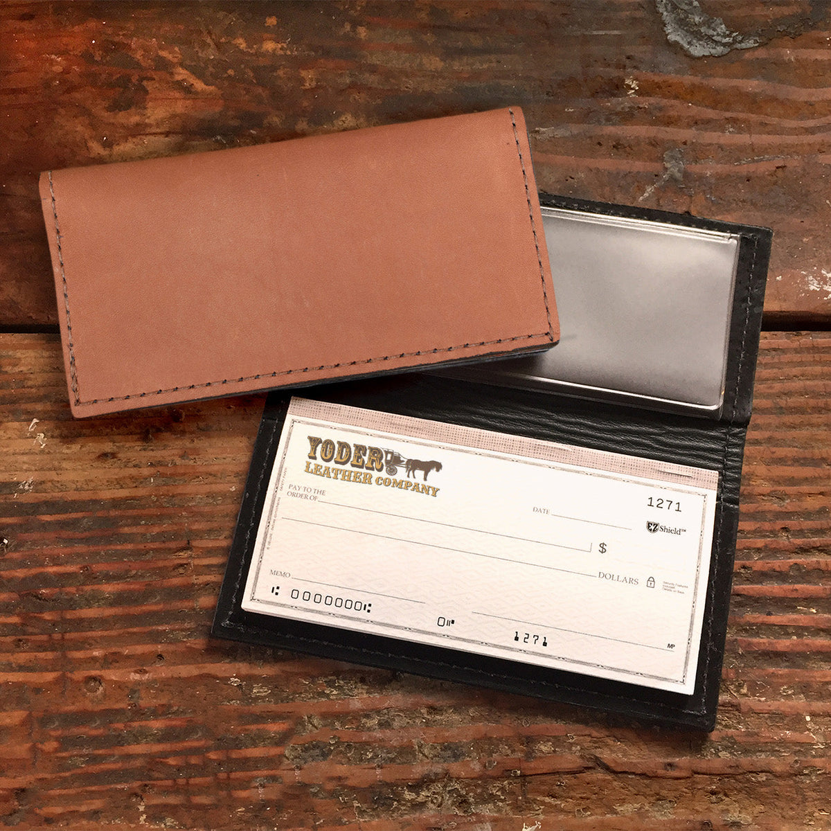 Kangaroo Tan Checkbook