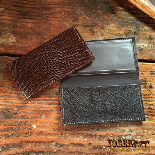 Lizard Brown Checkbook