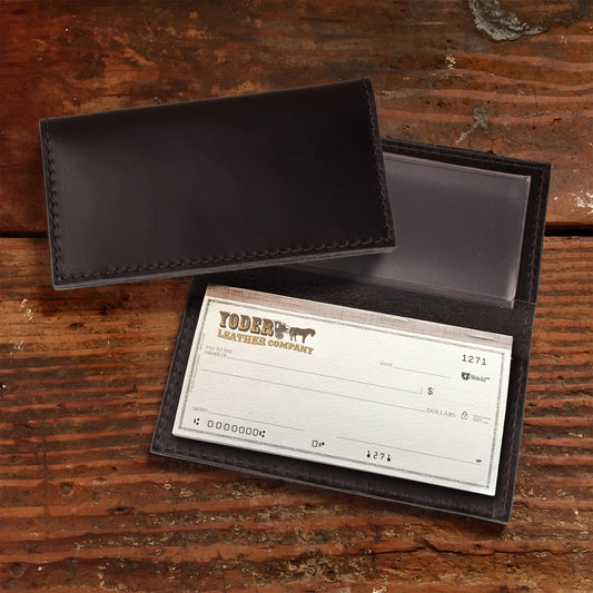Simple Black Checkbook