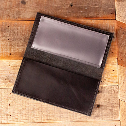 Simple Black Checkbook