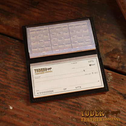 Elephant Gray Checkbook