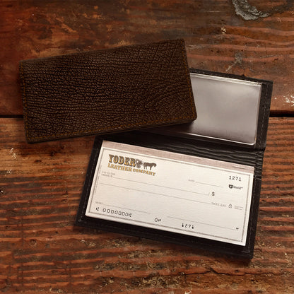 Shark Brown Checkbook
