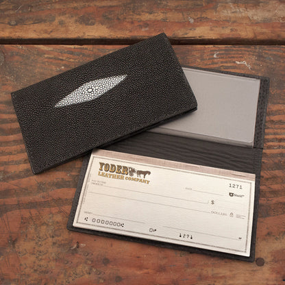 Stingray Black Checkbook