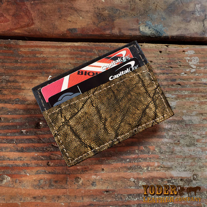 Elephant Treebark Money Clip Wallet