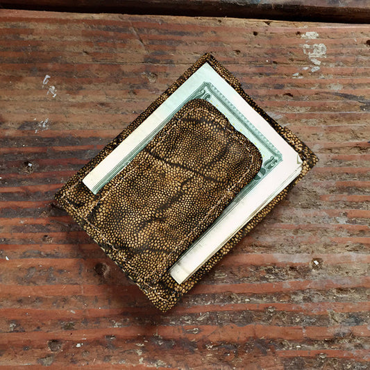 Elephant Treebark Money Clip Wallet