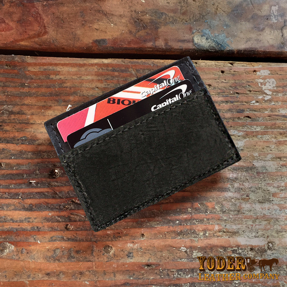 Hippo Black Money Clip Wallet