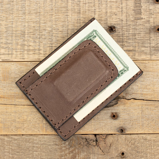 Kangaroo Brown Money Clip Wallet