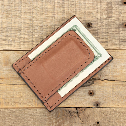 Kangaroo Tan Money Clip Wallet