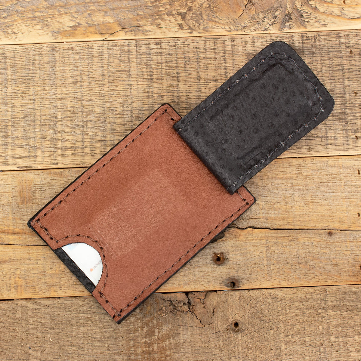 Kangaroo Tan Money Clip Wallet