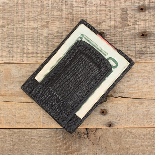 Shark Black Money Clip Wallet
