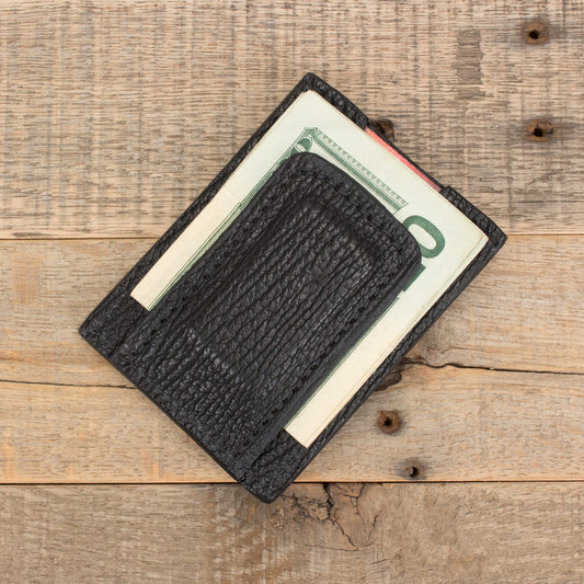 Shark Black Money Clip Wallet