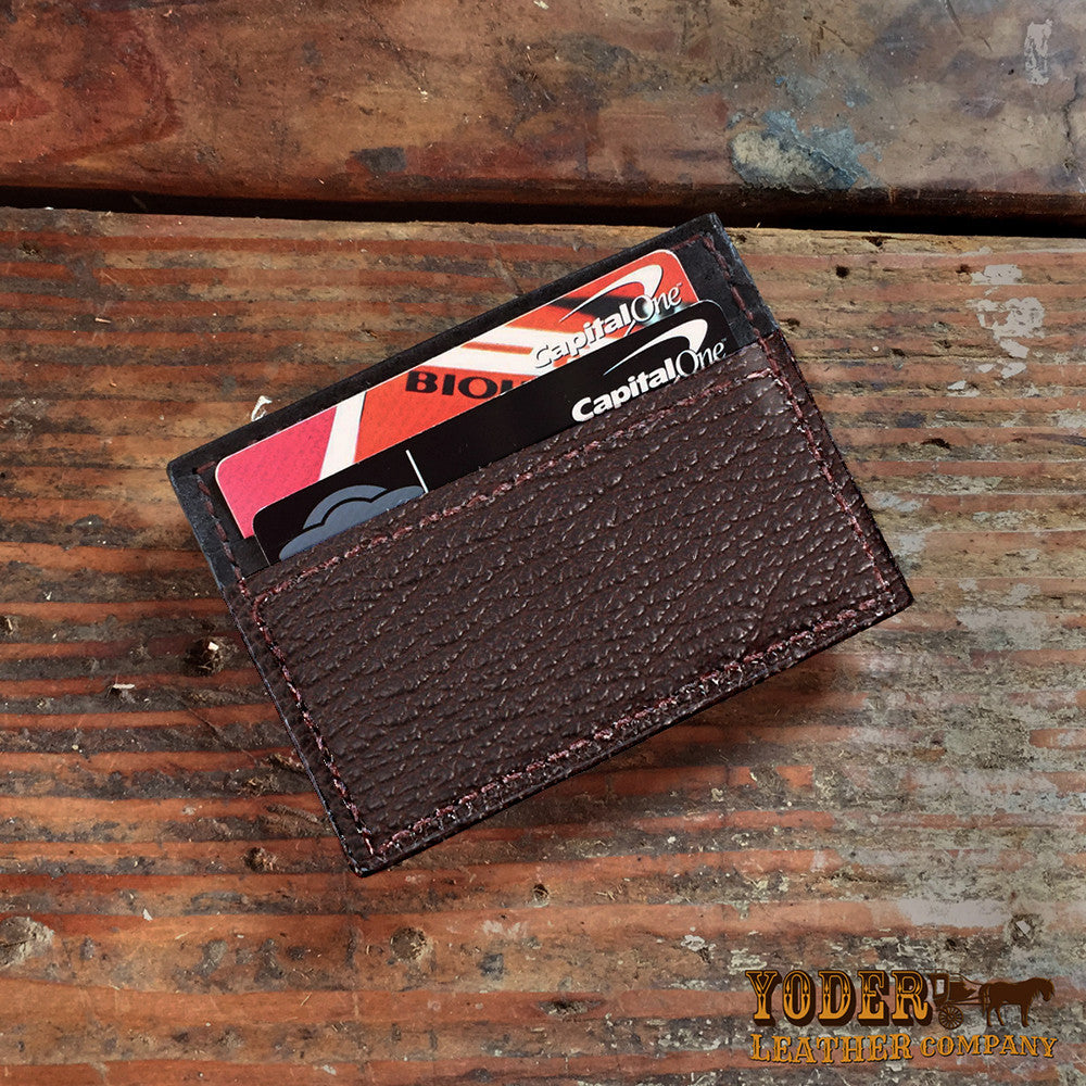 Shark Brown Money Clip Wallet