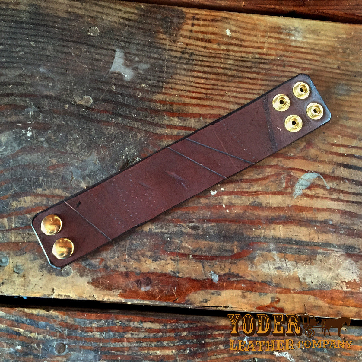 Women's Grunge Dark Brown Cuff