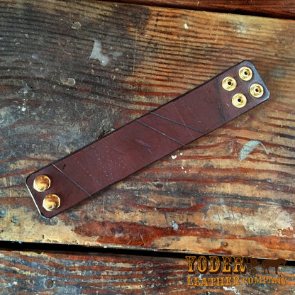 Women's Grunge Dark Brown Cuff
