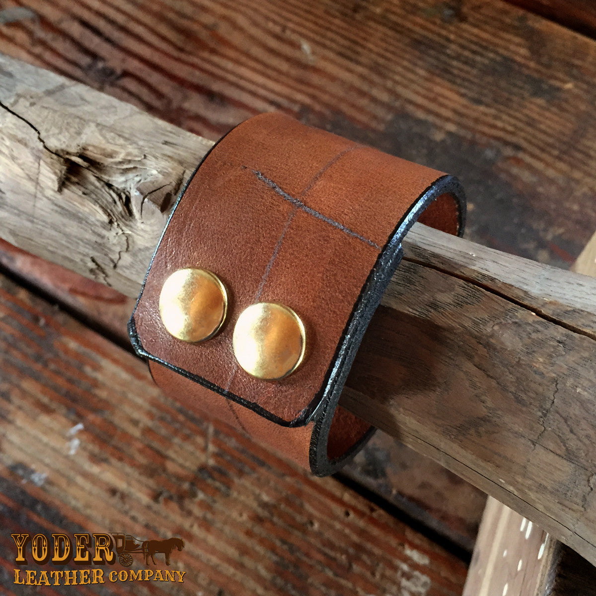 Women's Grunge Warm Brown Cuff