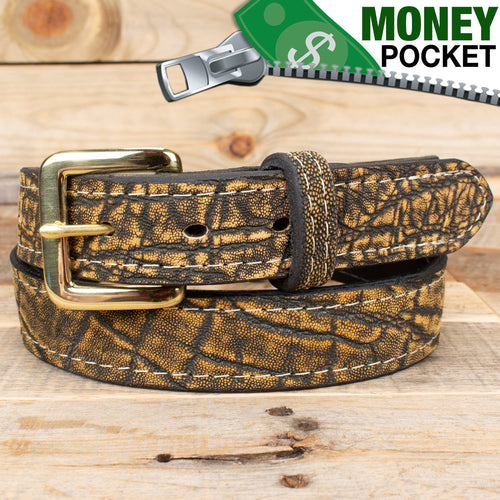 Elephant Treebark Money Belt