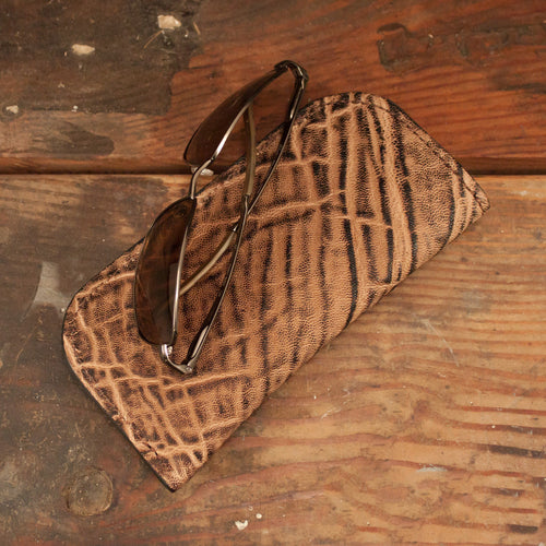 Elephant Rustic Glasses Case