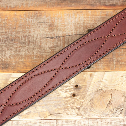 The Tool Belt - Dark Brown Figure 8 Leather Belt 1.5"