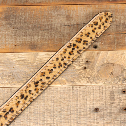 Women's Furry Leopard Belt