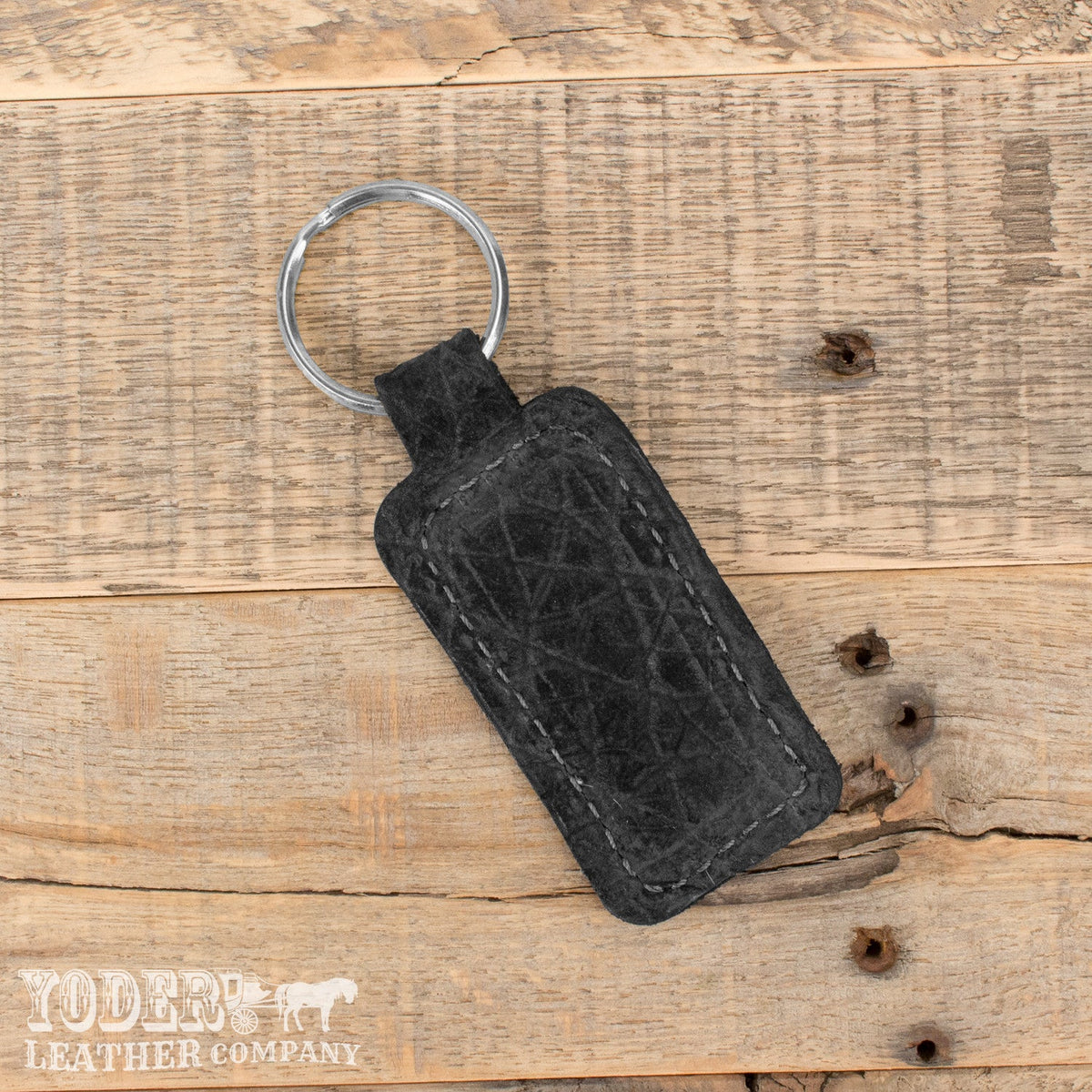 Hippo Black Keychain