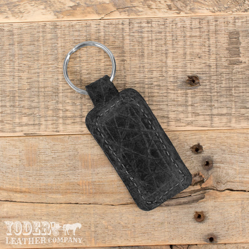 Hippo Black Keychain