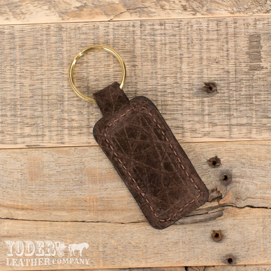 Hippo Brown Keychain