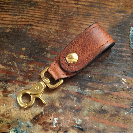 Cowhide Brown Key Hanger