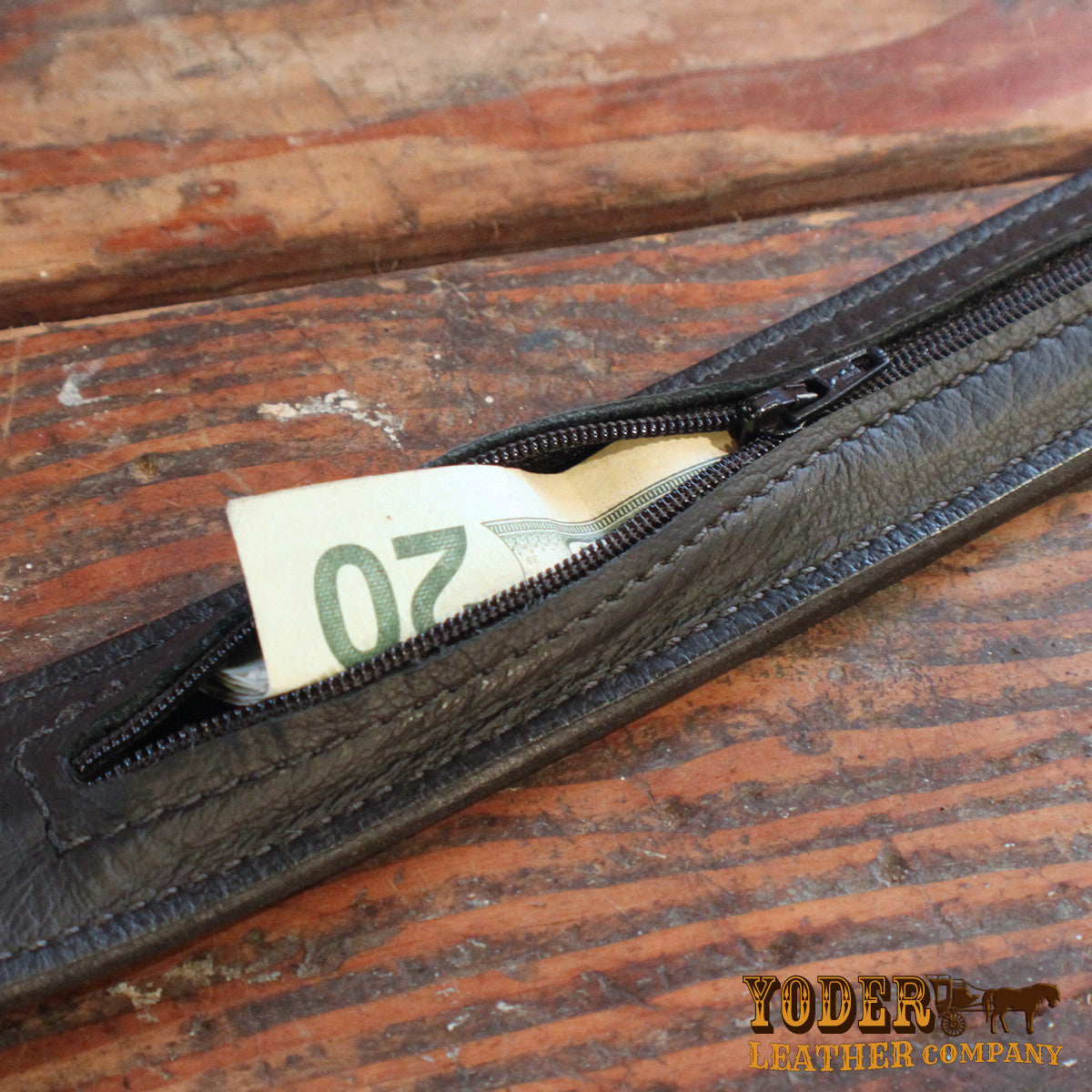 Elephant Brown Money Belt