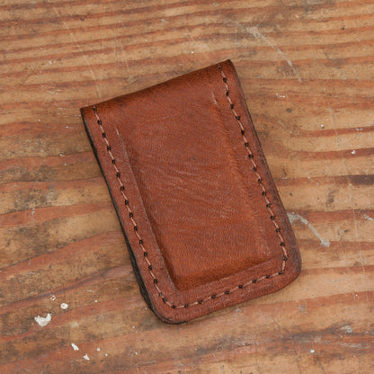 Dark Brown Figure 8 Belt & Cowhide Cash Clip Combo