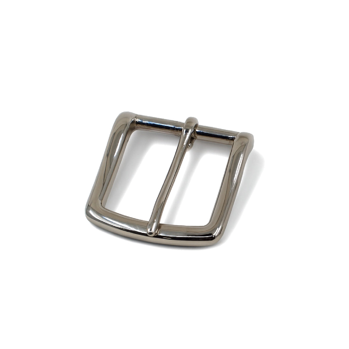 Solid Brass #1049 Heel Bar Buckle 1.5" - Polished Chrome