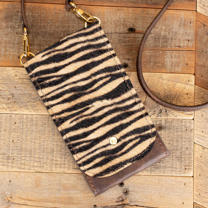 Women's Furry Tiger Phone Purse