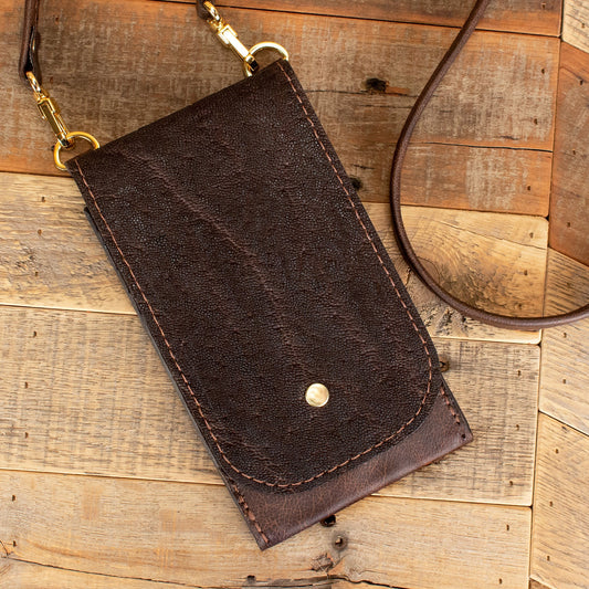 Women's Elephant Brown Phone Purse