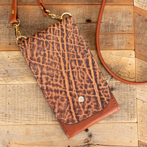 Women's Elephant Rustic Phone Purse