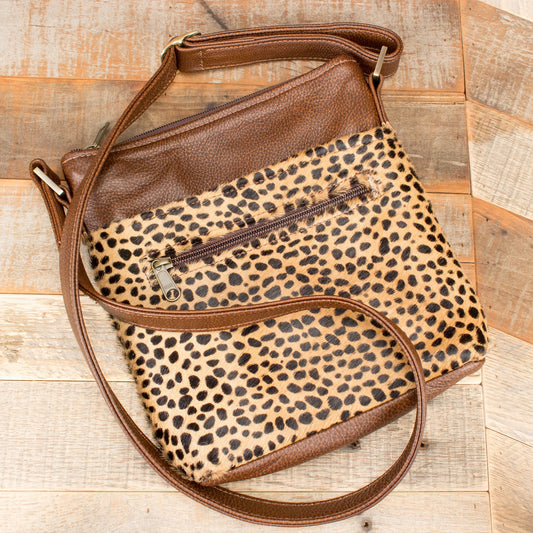 Women's Furry Leopard Purse