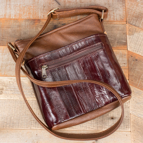 Women's Eel Brown Purse